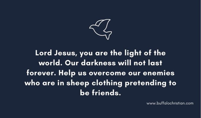 Prayer to conquer evil friends