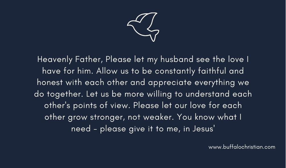 prayer for God to let my husband love me